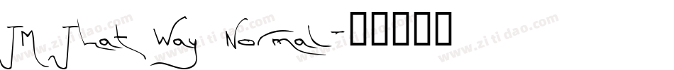 TM That Way Normal字体转换
